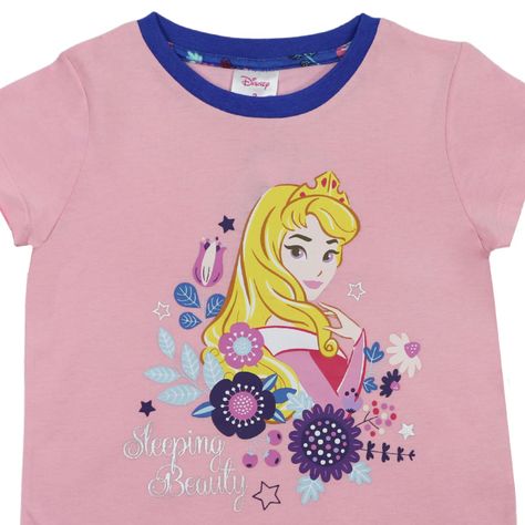 Pijama Niña Princesas Aurora Rosado Disney-1