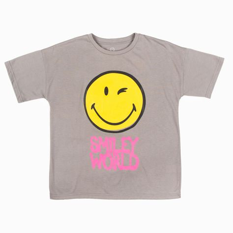 Polera Niña Smiley World Gris SmileyWorld ®-3