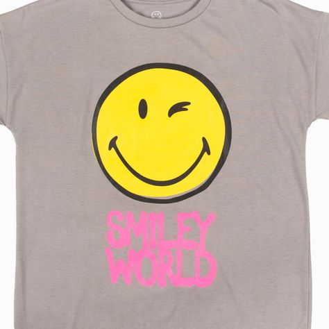 Polera Niña Smiley World Gris SmileyWorld ®-5