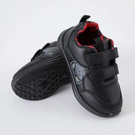 Zapatilla Escolar Niño Spiderman Face Negro Marvel-3