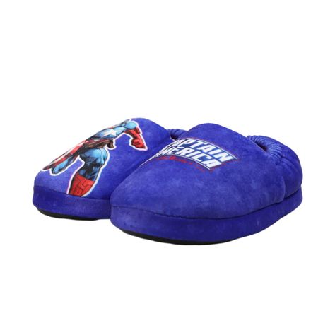 Pantufla Niño Capitán América Furious Azul Marvel-0