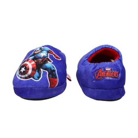 Pantufla Niño Capitán América Furious Azul Marvel-2