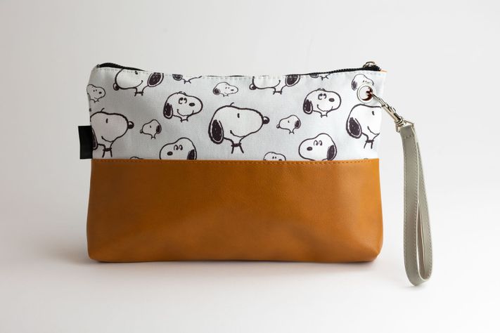 Cosmetiquero Mujer Rostro Cafe Snoopy-2