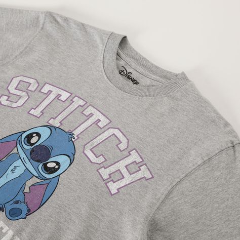 Poleron Cerrado Mujer Lilo & Stitch Gris Disney-1