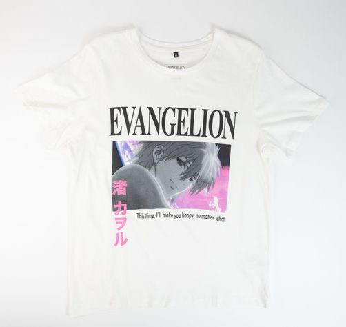 Polera Mujer  Evangelion  Ayanami Blanco-0