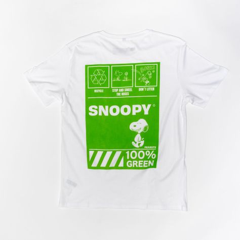Polera Hombre Peanuts Classic Blanco Snoopy-1