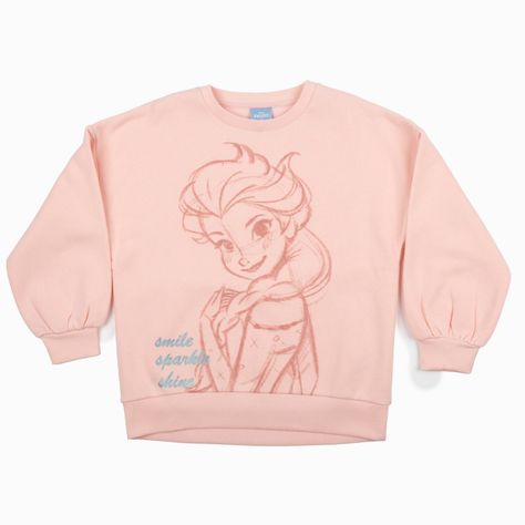 Poleron Niña Frozen Rosado Disney-1