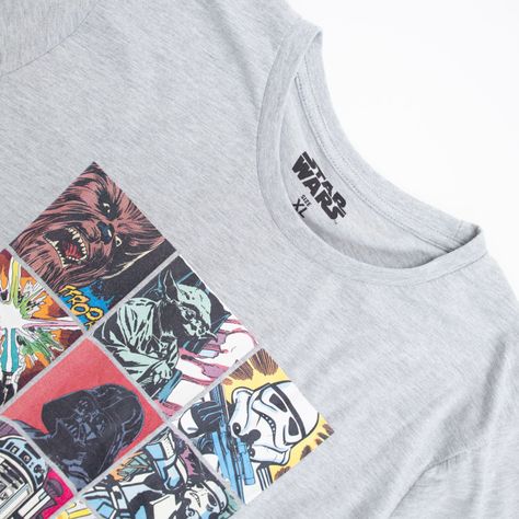 Polera Hombre All Characters Gris Star Wars-2