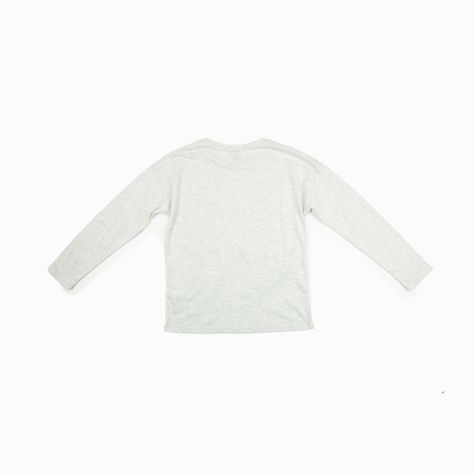 Polera Manga Larga Niña Pareja Gris Minnie Disney-1