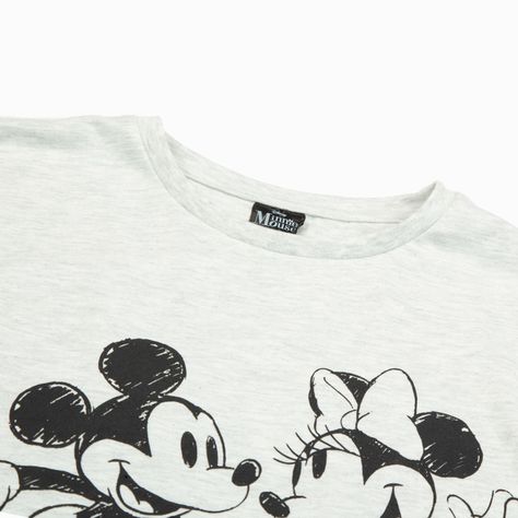 Polera Manga Larga Niña Pareja Gris Minnie Disney-2