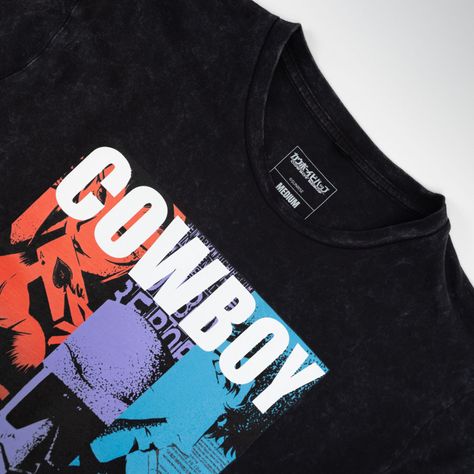 Polera Hombre Cowboy Bebop  War Gris-1