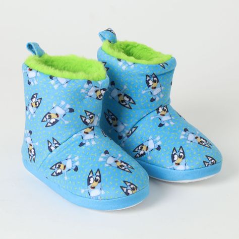 Pantufla Niño Green Spots Azul Bluey-0