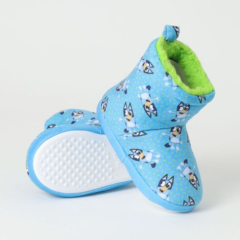 Pantufla Niño Green Spots Azul Bluey-2
