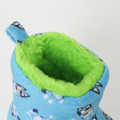 Pantufla Niño Green Spots Azul Bluey-3