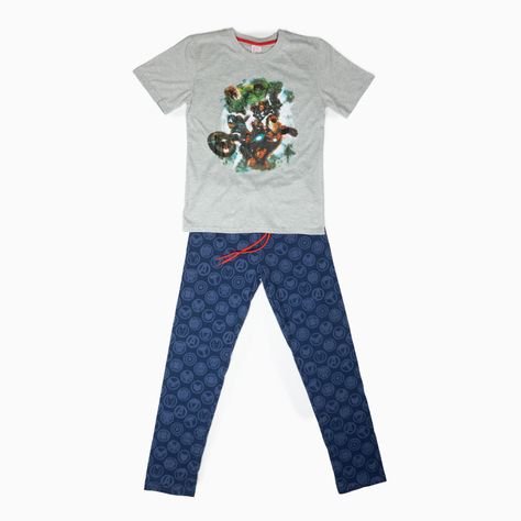 Pijama Niño Portal Gris Marvel-2