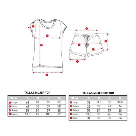 Pijama Mujer Print Gris KISS-5