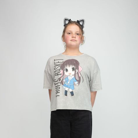 Polera Niña Fruits Basket Fruits Gris Fruits Basket-0