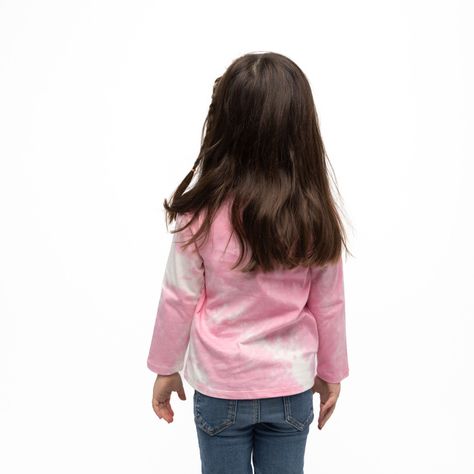 Polera Manga Larga Niña Tie Dye Rosado Paw Patrol-1