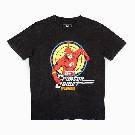 Polera Hombre  The Flash Cometa Gris Dc Comics-0