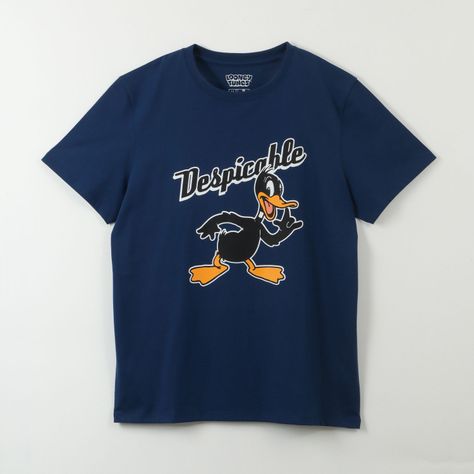 Polera Manga Corta Hombre Despicable Azul Looney Tunes-0