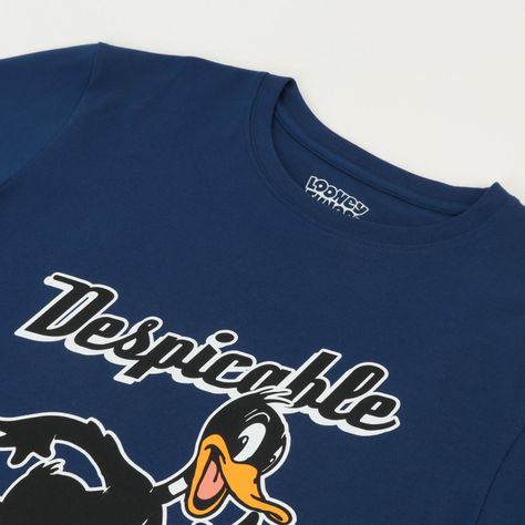 Polera Manga Corta Hombre Despicable Azul Looney Tunes-1