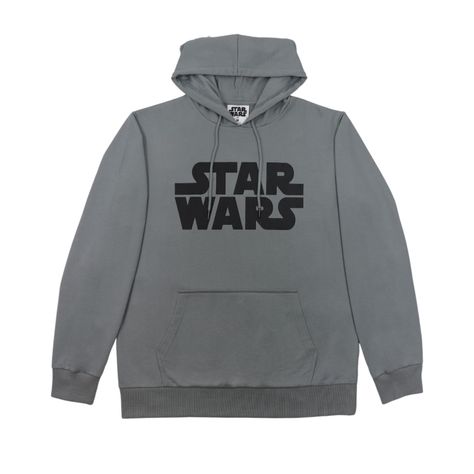 Poleron Hombre  Star Wars  Logo Gris-0