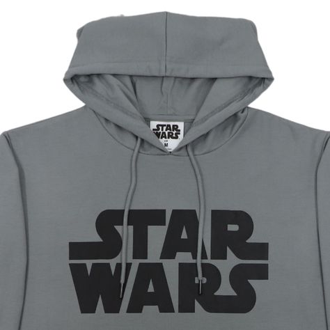 Poleron Hombre  Star Wars  Logo Gris-1