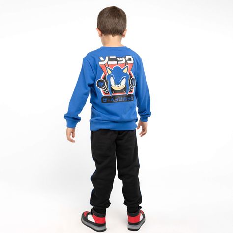 Buzo Niño Sonic Corriendo Azul-1