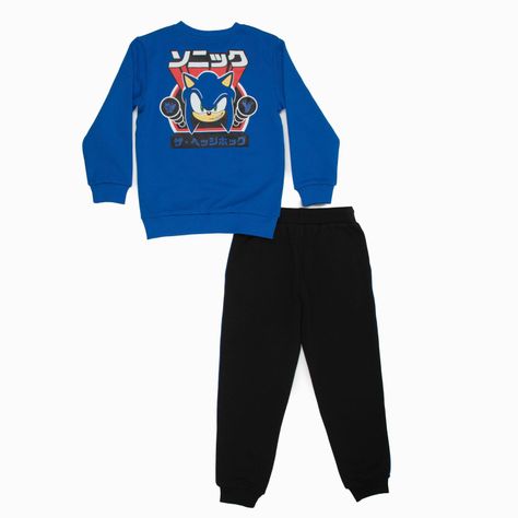 Buzo Niño Sonic Corriendo Azul-4