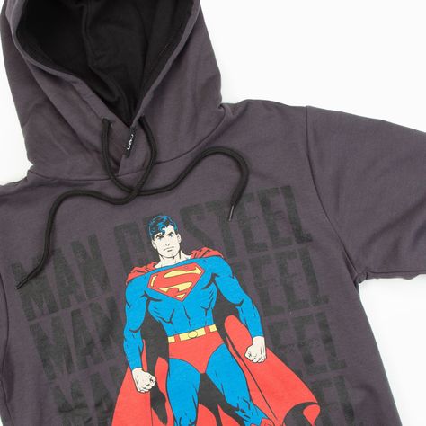 Poleron Niño Superman Standing Negro DC Comics-3
