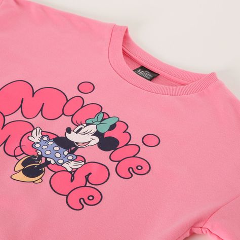 Poleron Cerrado Niña Minnie Rosado Disney-1