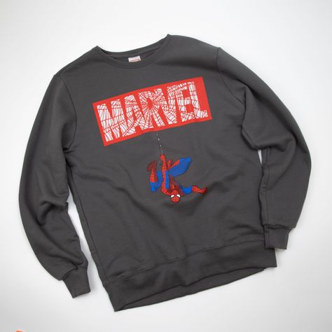 Poleron Hombre  Marvel Spiderman Gris-0