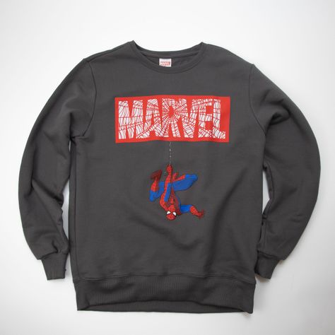 Poleron Hombre  Marvel Spiderman Gris-1