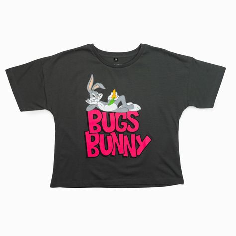 Polera Niña Looney tunes Bugs Gris Warner Bross-4