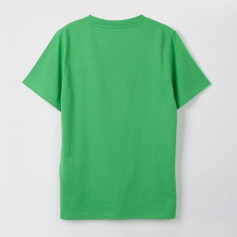 Polera Manga Corta Niño Creeper Verde Minecraft-1