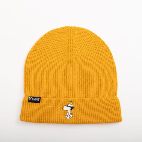 Gorro de Lana Mujer Cool Mostaza Snoopy-0
