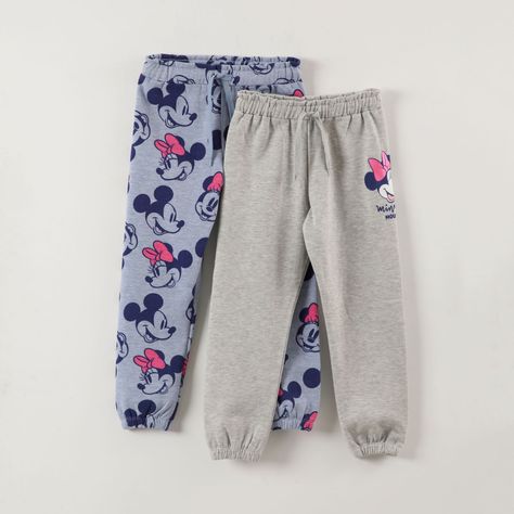 Pack Pantalon De Buzo Niña Minnie Caritas Gris Disney-0
