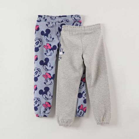 Pack Pantalon De Buzo Niña Minnie Caritas Gris Disney-3