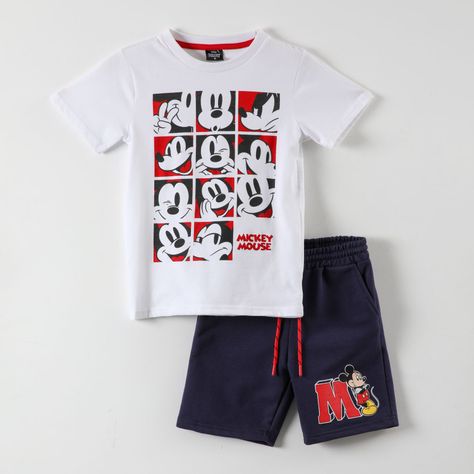 Conjunto Niño Mickey Blanco Disney-2