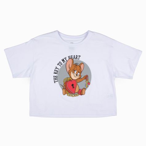 Polera Manga Corta Mujer Jerry Blanco Tom y Jerry-2