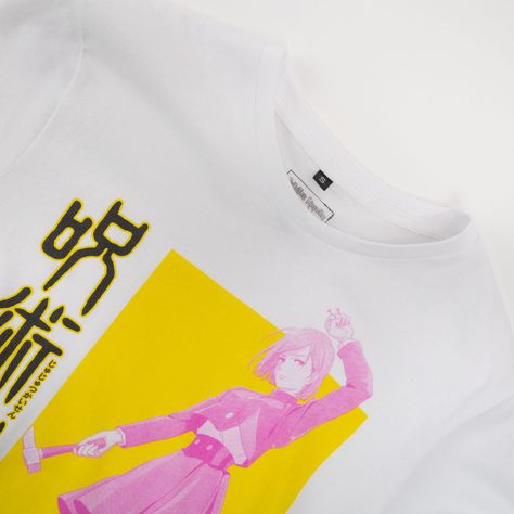 Polera Hombre  Jujutsu Kaisen  Rose Blanco-1