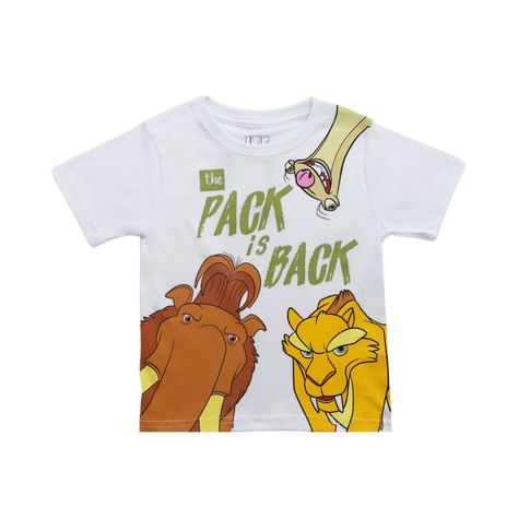 Polera Niño Amigos Blanco La Era del Hielo-0
