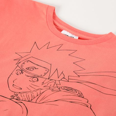 Polera Manga Corta Niño Naranjo Naruto-1