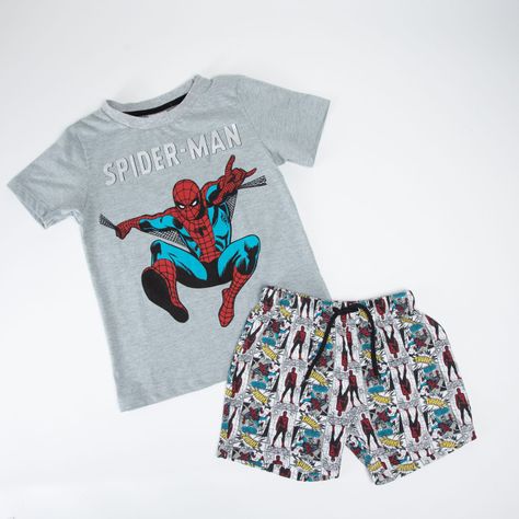 Pijama Niño Spiderman Spidey Attack Gris Marvel-0