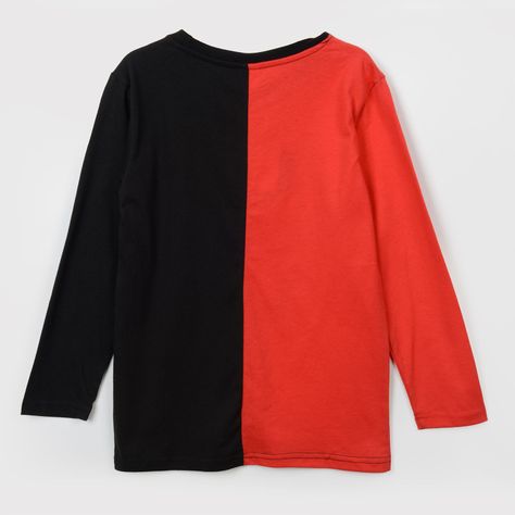 Polera Manga Larga Niño Bicolor Spiderman Rojo Marvel-1
