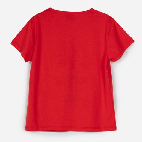 Polera Manga Corta Niña Mesa Minnie Rojo Disney-1