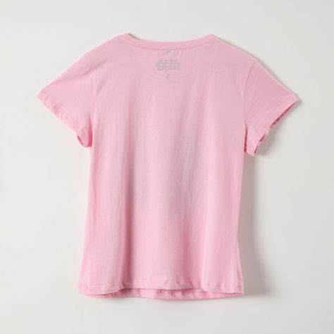 Polera Manga Corta Mujer Darth Vader Rosado Star Wars-2