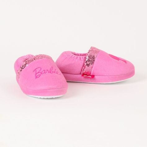 Pantufla Niña Lentejuelas Rosado Barbie-0