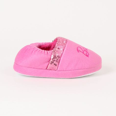 Pantufla Niña Lentejuelas Rosado Barbie-1