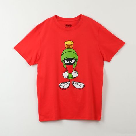 Polera Manga Corta Hombre Marvin Rojo Looney Tunes-0